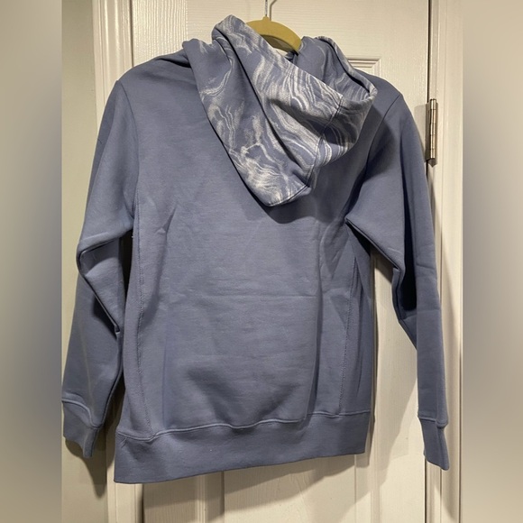 NWT Champion Size M Dusty Blue Marble Flow Recerse Weave Hoodie Kangaroo Pocket - Picture 9 of 14